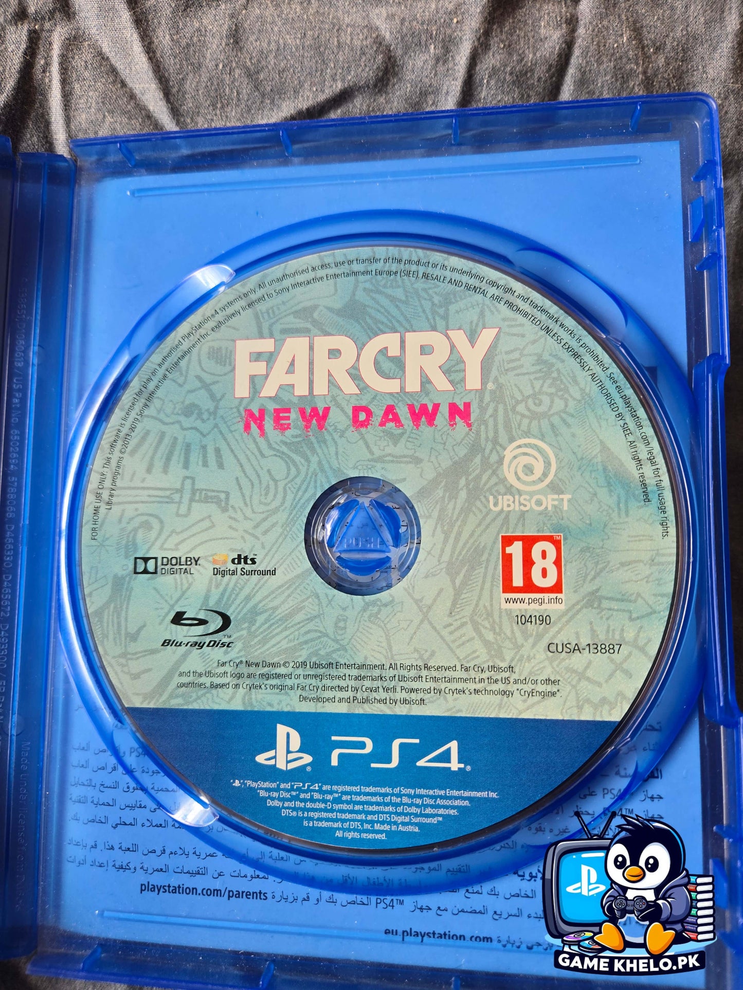 "Used Far Cry New Dawn PS4 case - GameKhelo Islamabad listing"