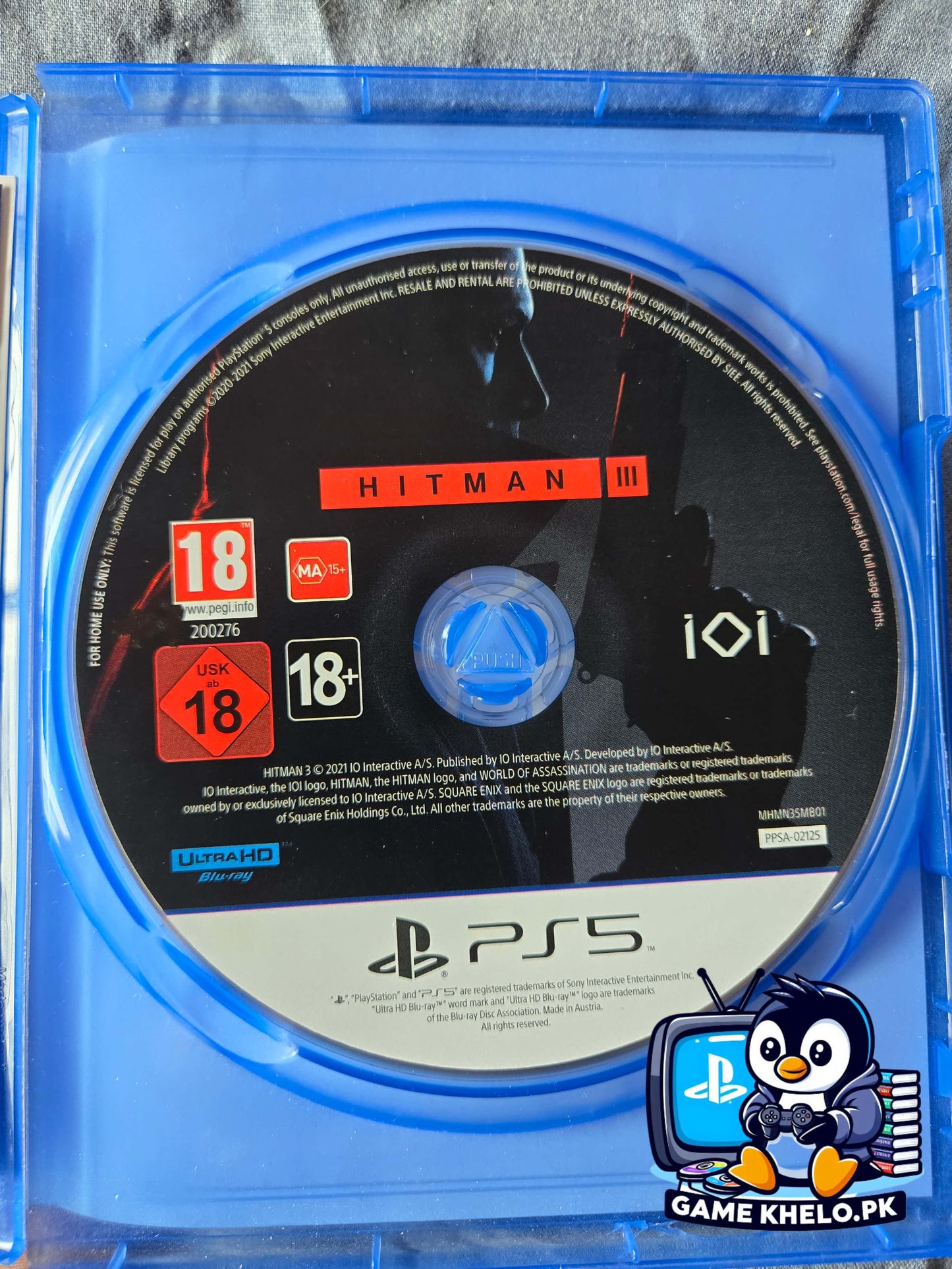 "Used Hitman 3 PS5 case - GameKhelo Islamabad listing"
