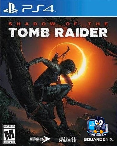 "Shadow of the Tomb Raider PS4 game disc and case - Used PlayStation game available at GameKhelo Islamabad Pakistan"