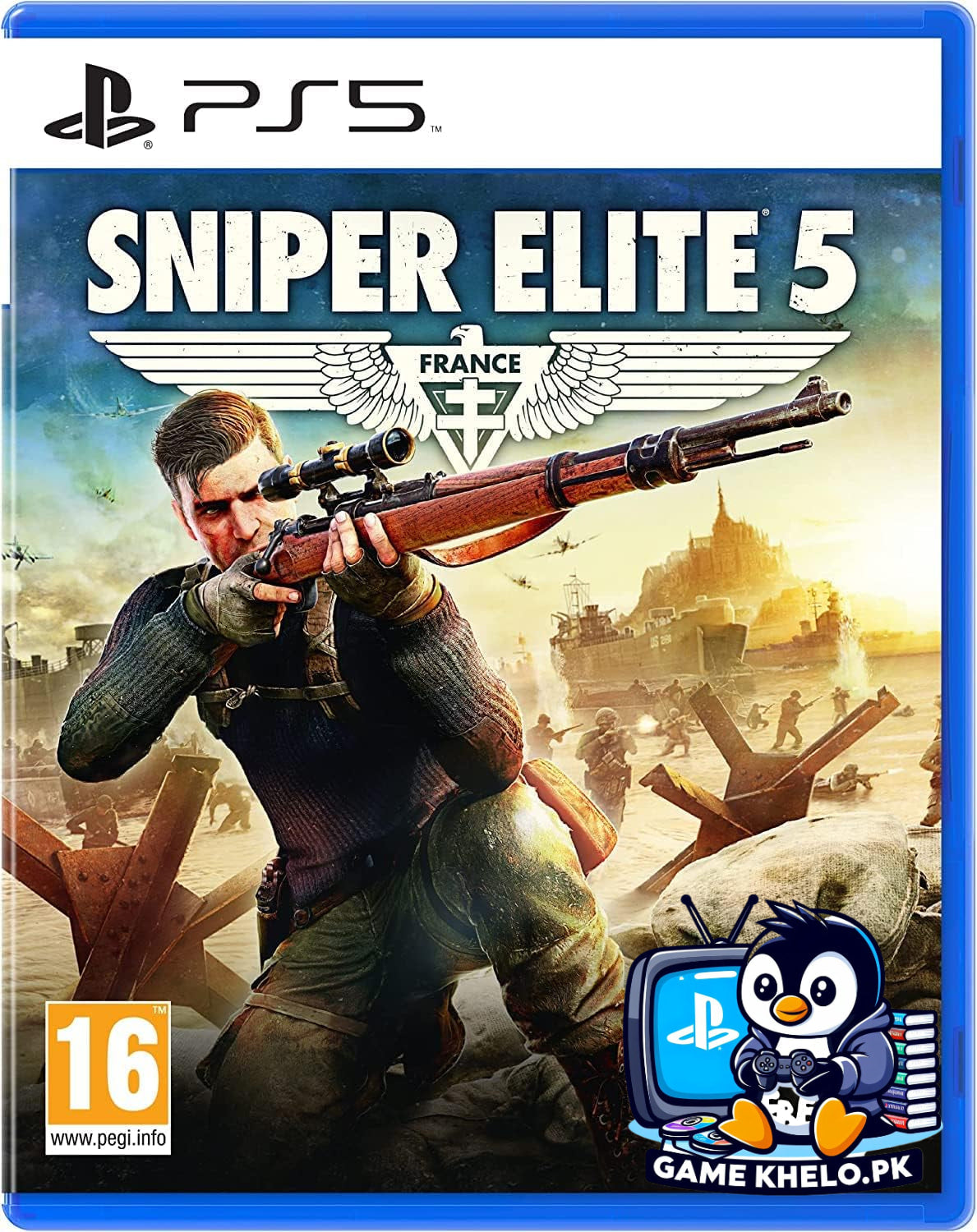 Complete used Sniper Elite 5 package for PlayStation 5 from GameKhelo Pakistan