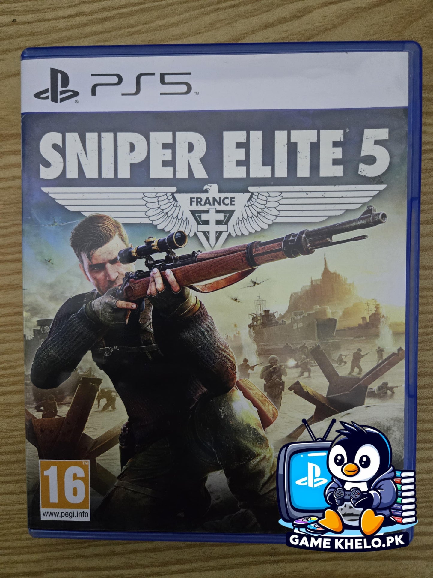 Complete used Sniper Elite 5 package for PlayStation 5 from GameKhelo Pakistan
