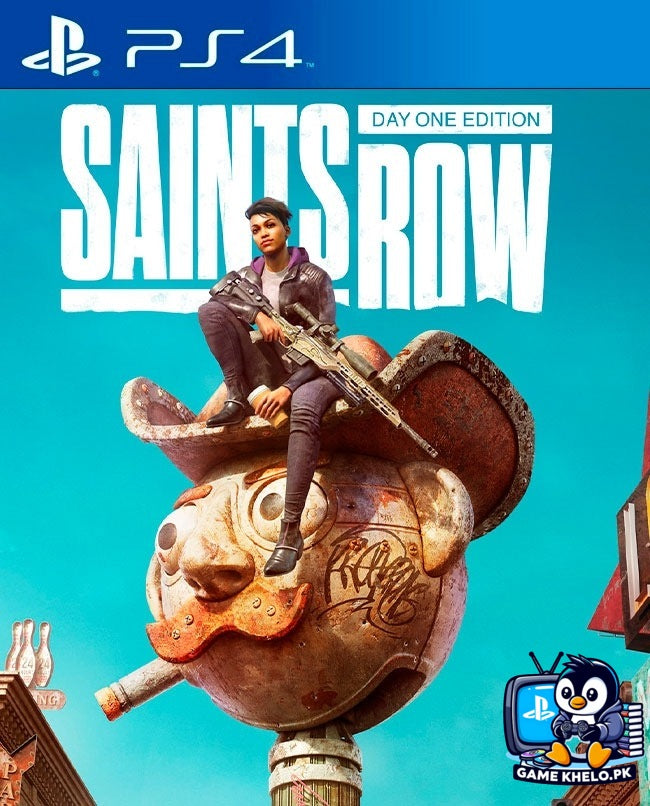 "Saints Row PS4 Day One Edition game disc and case - Used PlayStation game available at GameKhelo Islamabad Pakistan"