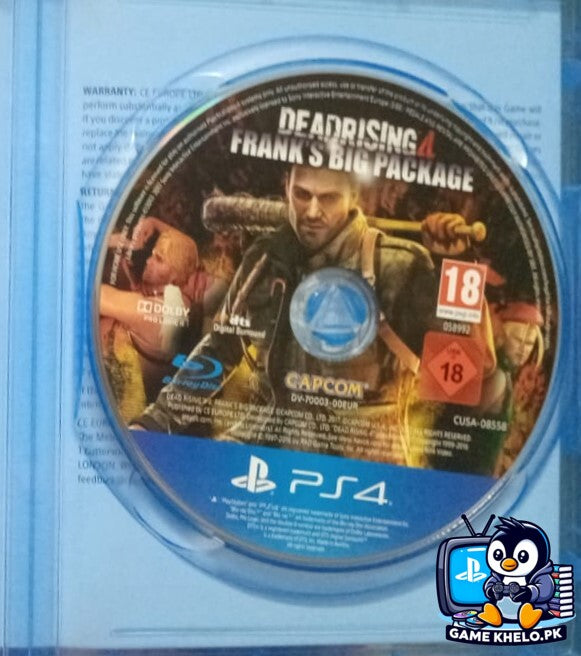 "Dead Rising 4 PS4 game disc and case - Used PlayStation game available at GameKhelo Islamabad Pakistan"4