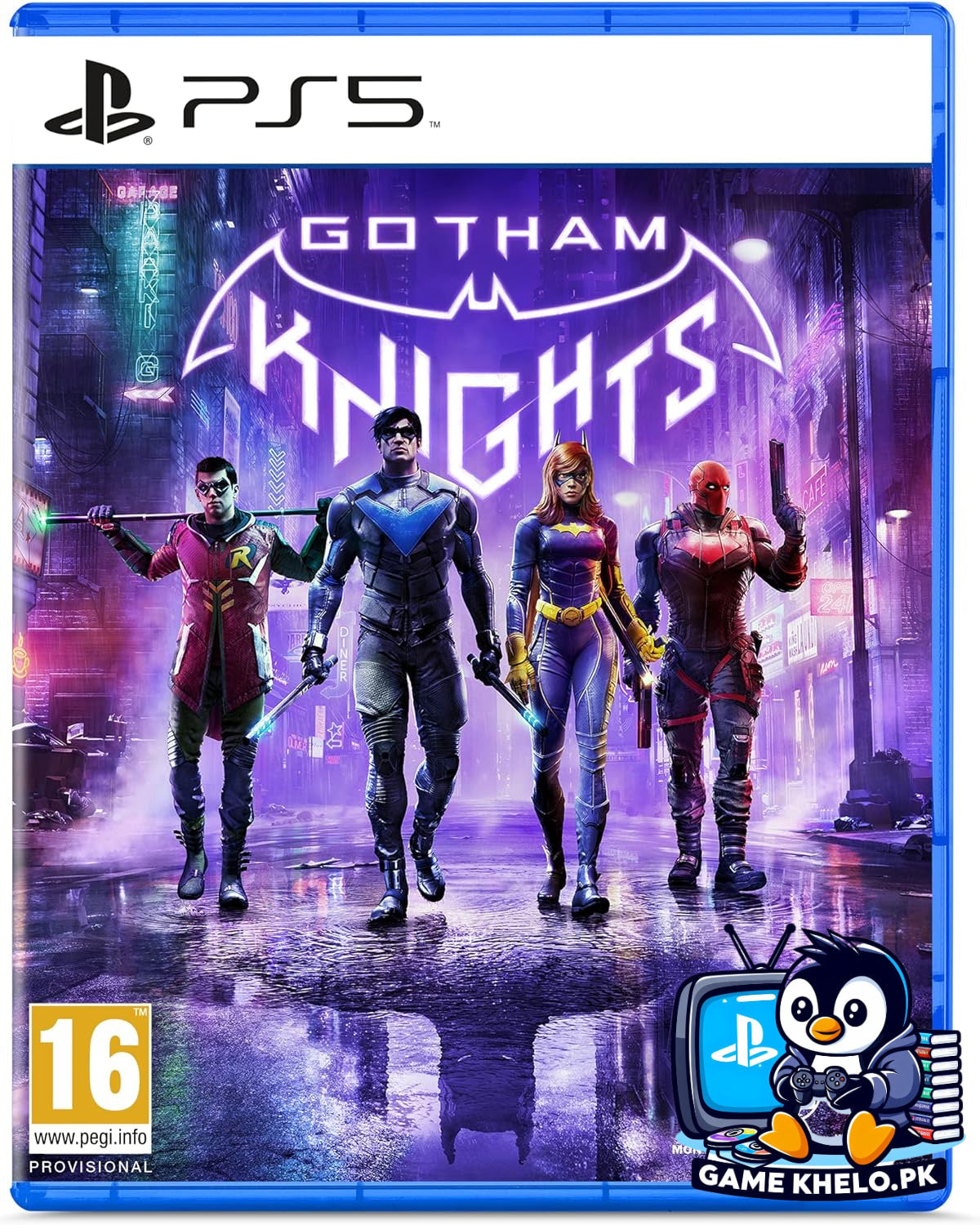 High quality used Gotham Knights PS5 game disc and case - GameKhelo Pakistan used PlayStation games