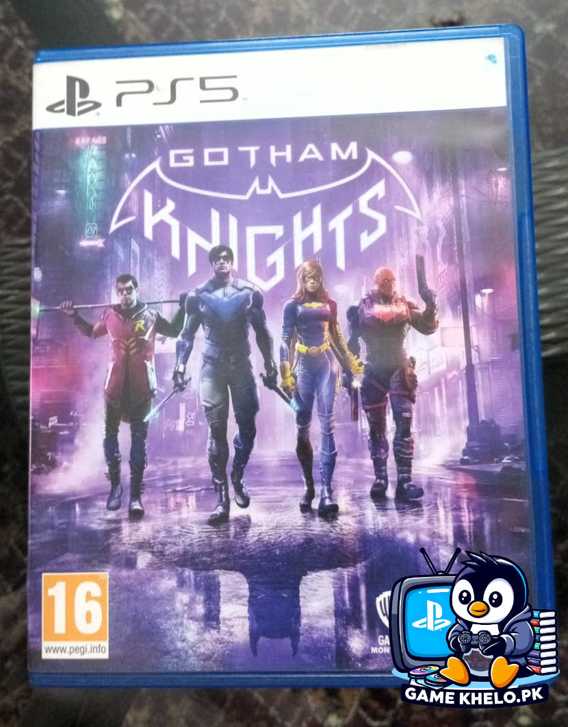 High quality used Gotham Knights PS5 game disc and case - GameKhelo Pakistan used PlayStation games2