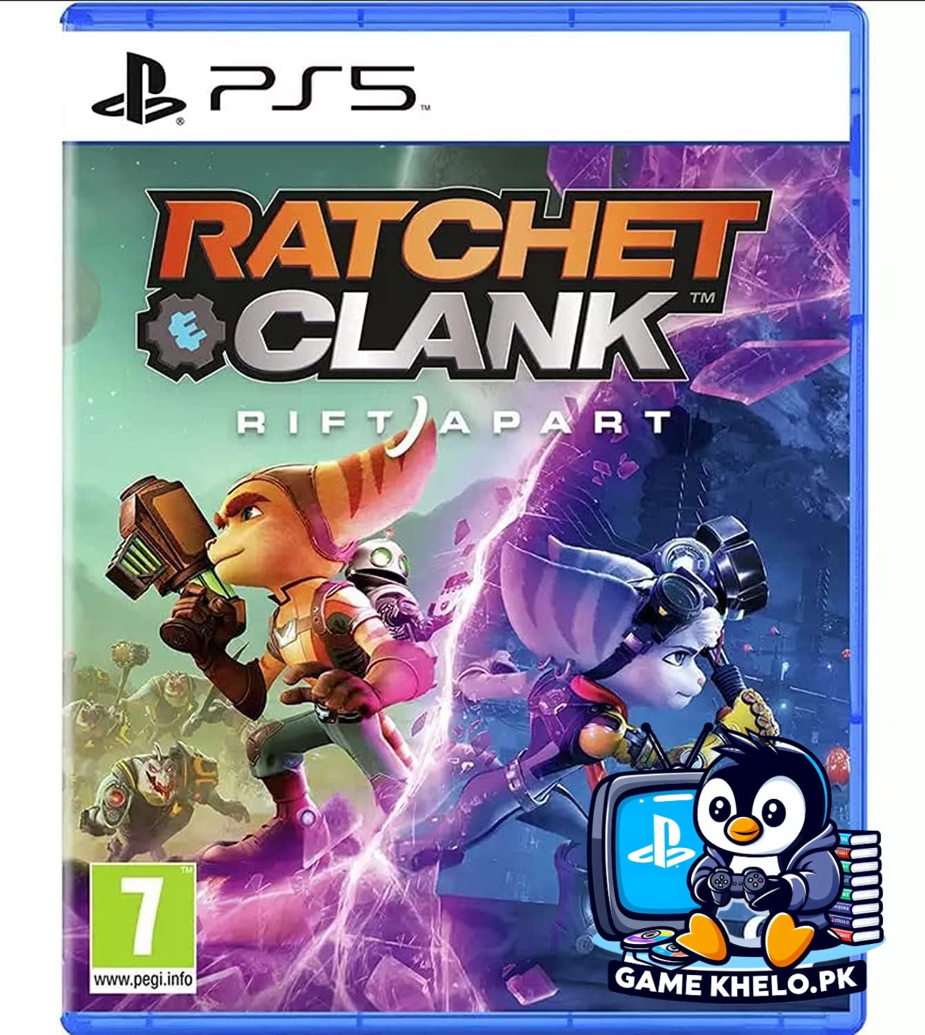 "Pre-owned Ratchet & Clank PS5 disc with 3-day warranty from GameKhelo"