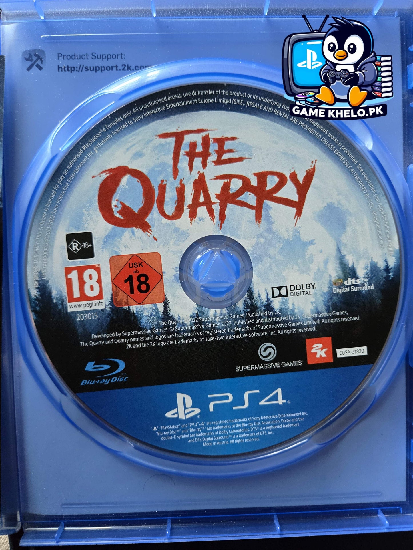 Pre-owned The Quarry PlayStation game by 2K Games available at GameKhelo Pakistan