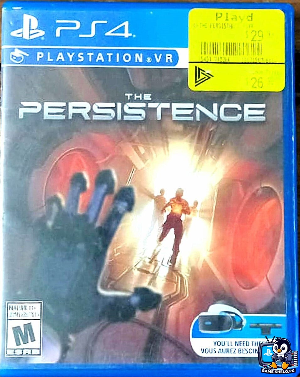 "The Persistence PS4 game disc and case - Used PlayStation game available at GameKhelo Islamabad Pakistan"3