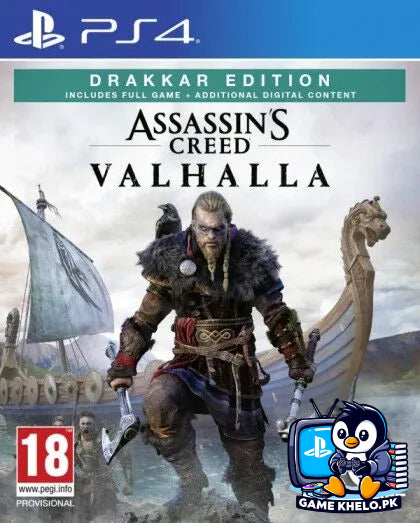 "GameKhelo Islamabad verified pre-owned Assassin's Creed Valhalla PS4 disc"