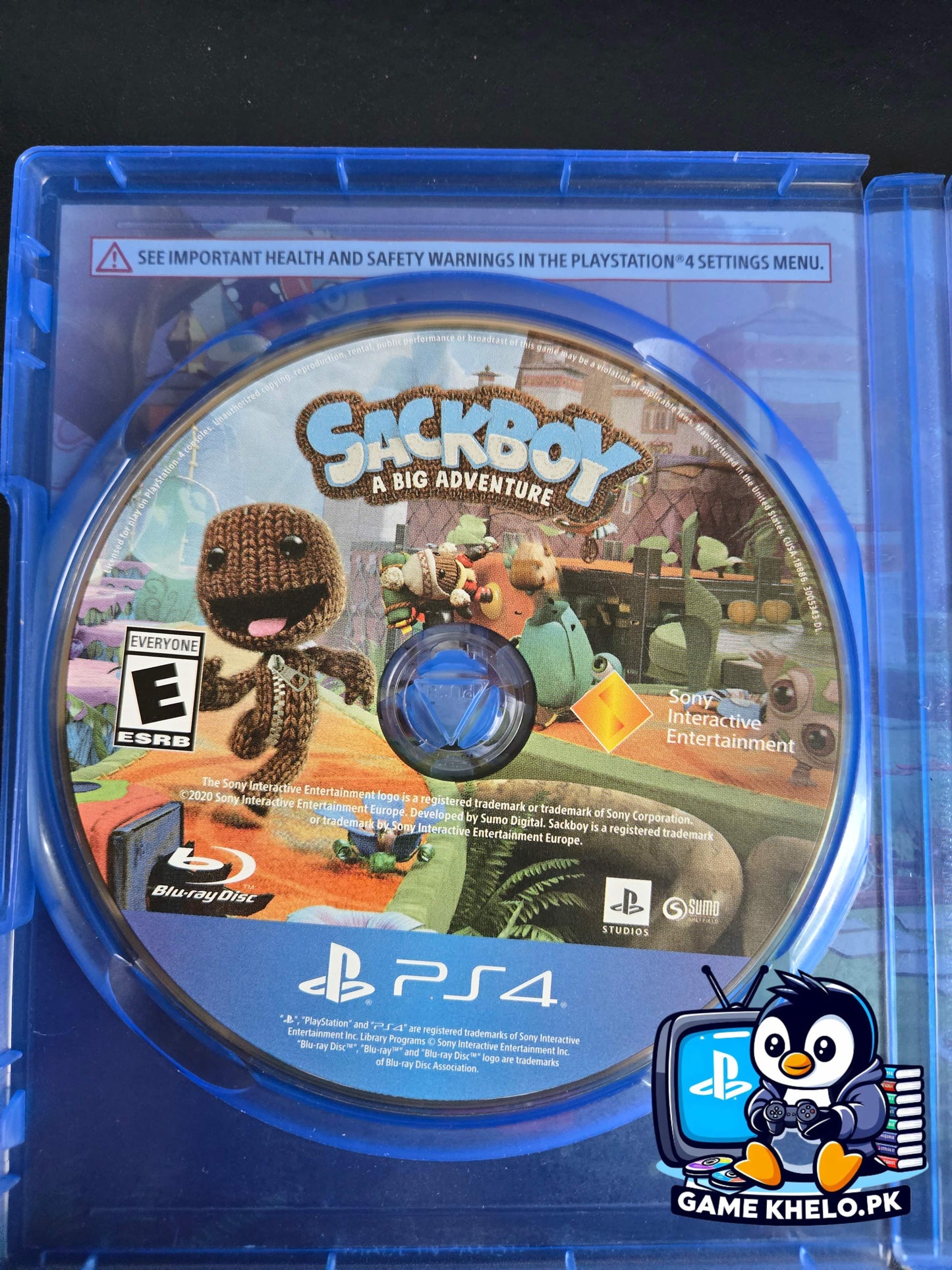 "Pre-owned Sackboy gameplay screenshot - available at GameKhelo"