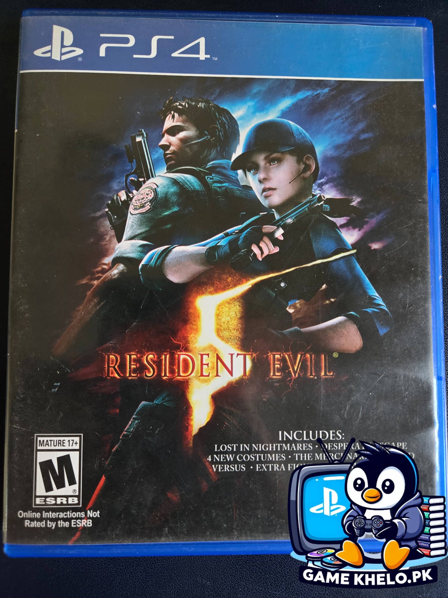 "GameKhelo Islamabad verified pre-owned Resident Evil 5 PS4 disc"