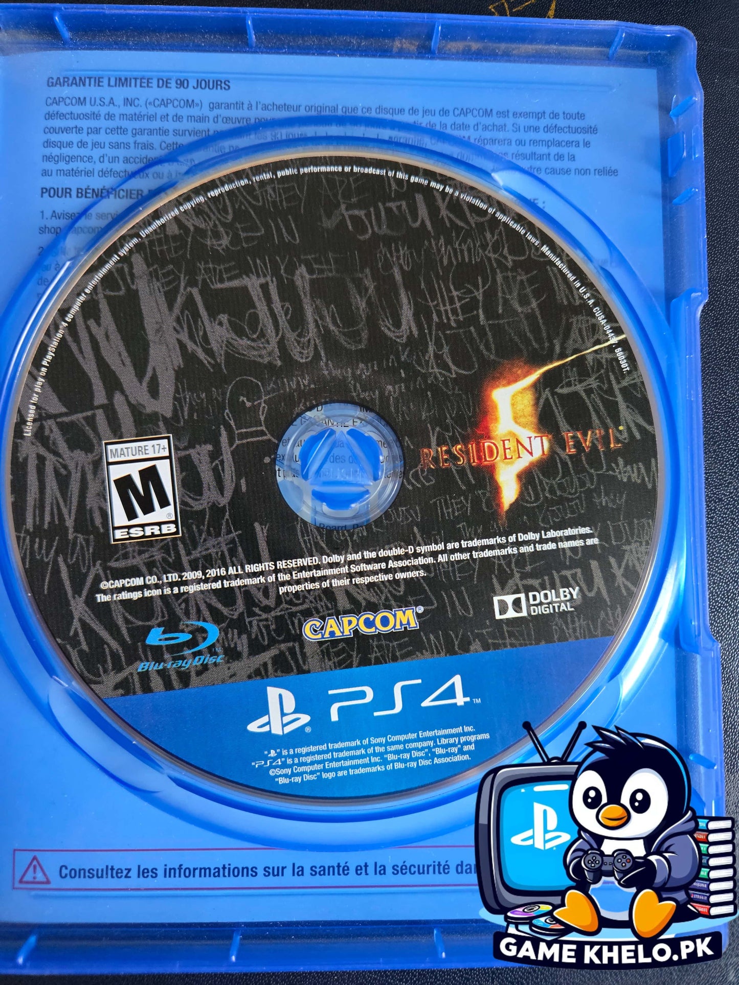 "Used RE5 PS4 case with DLC - GameKhelo Islamabad listing"