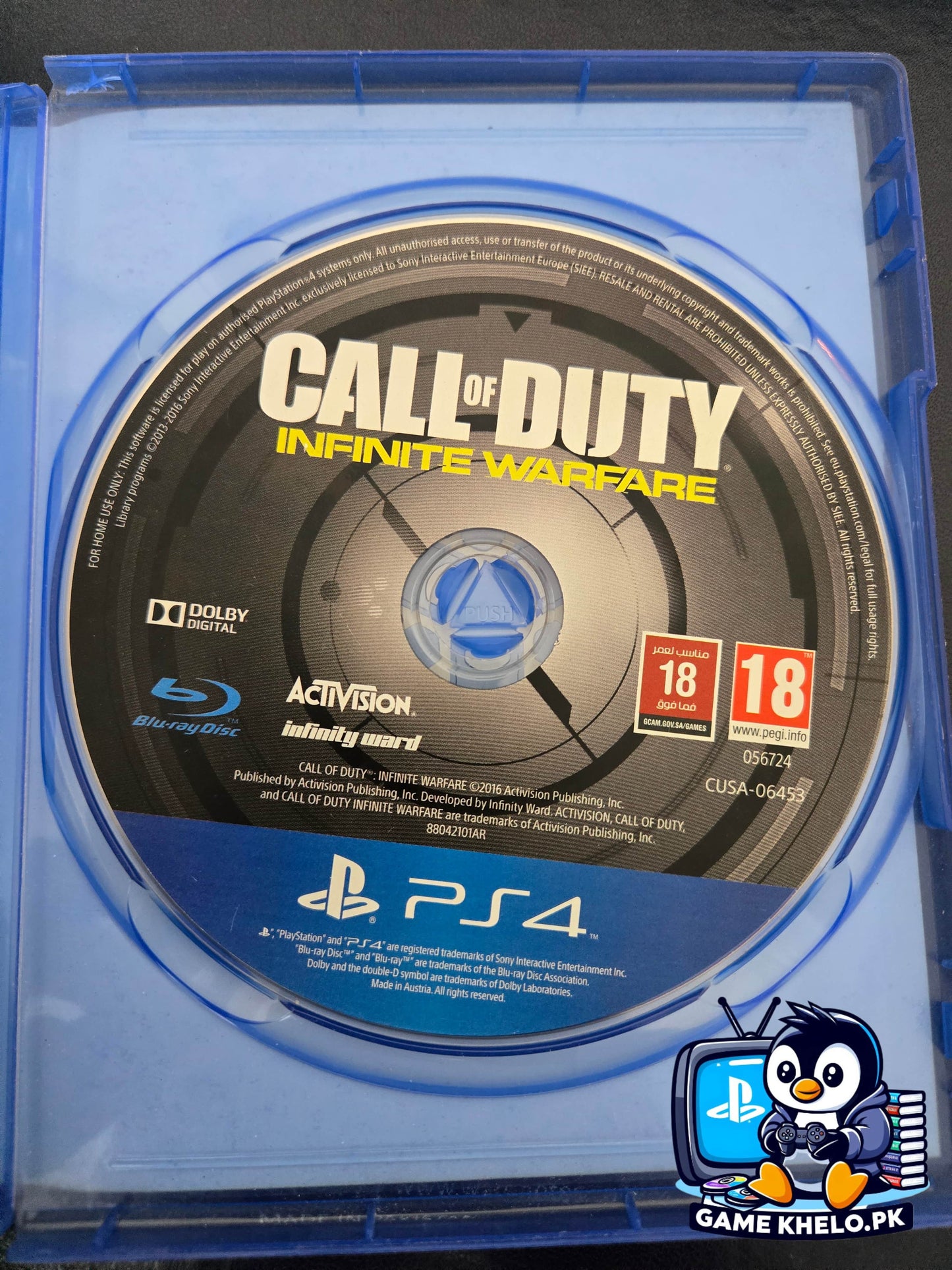 alt="COD Infinite Warfare Legacy PS4 Case - Used Game Condition"