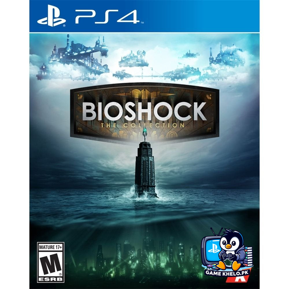 Used Bioshock Collection PS4 Game - Three Classic Games with DLC and Director's Commentary
