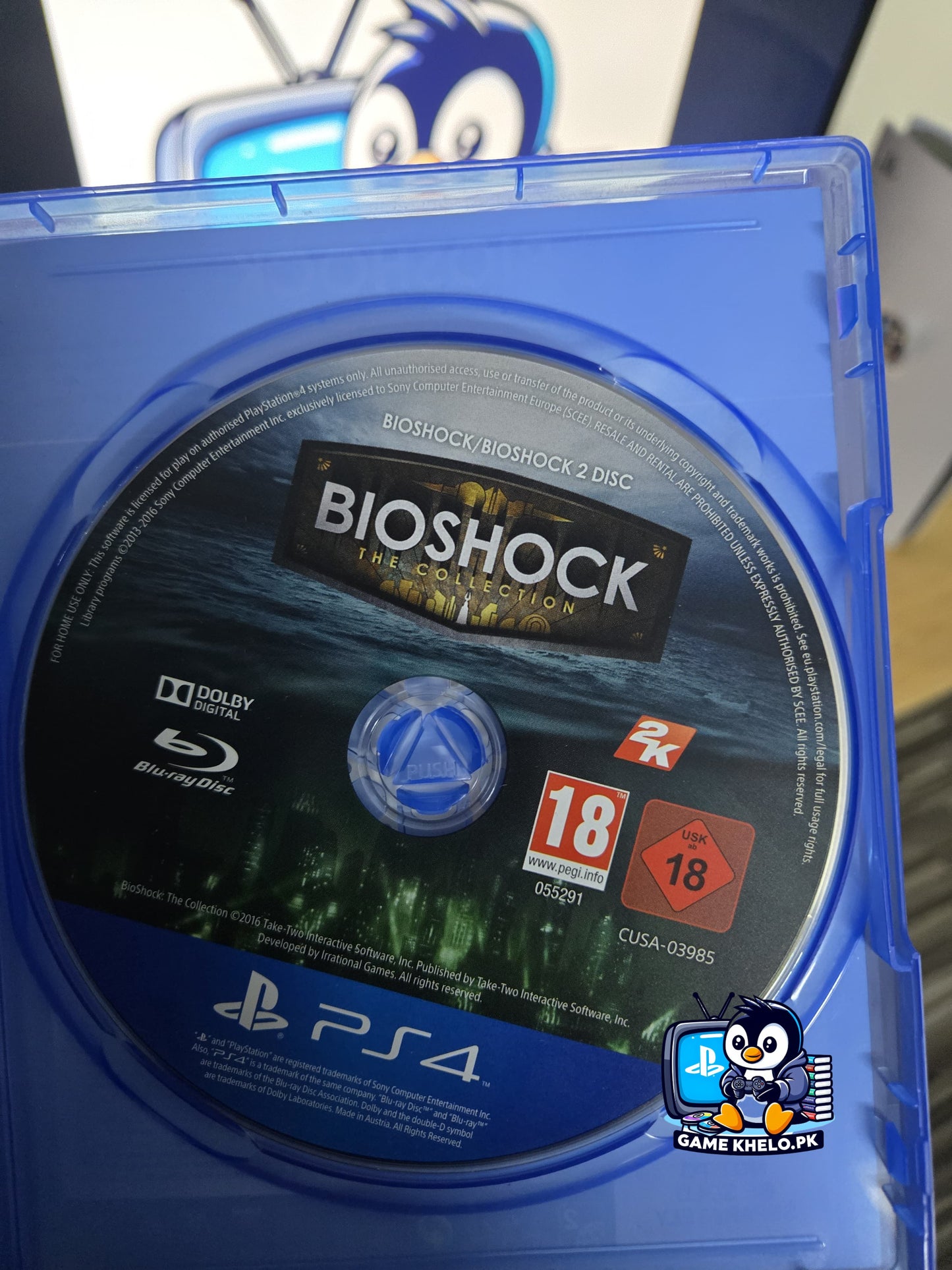 Used Bioshock Collection PS4 Game - Three Classic Games with DLC and Director's Commentary