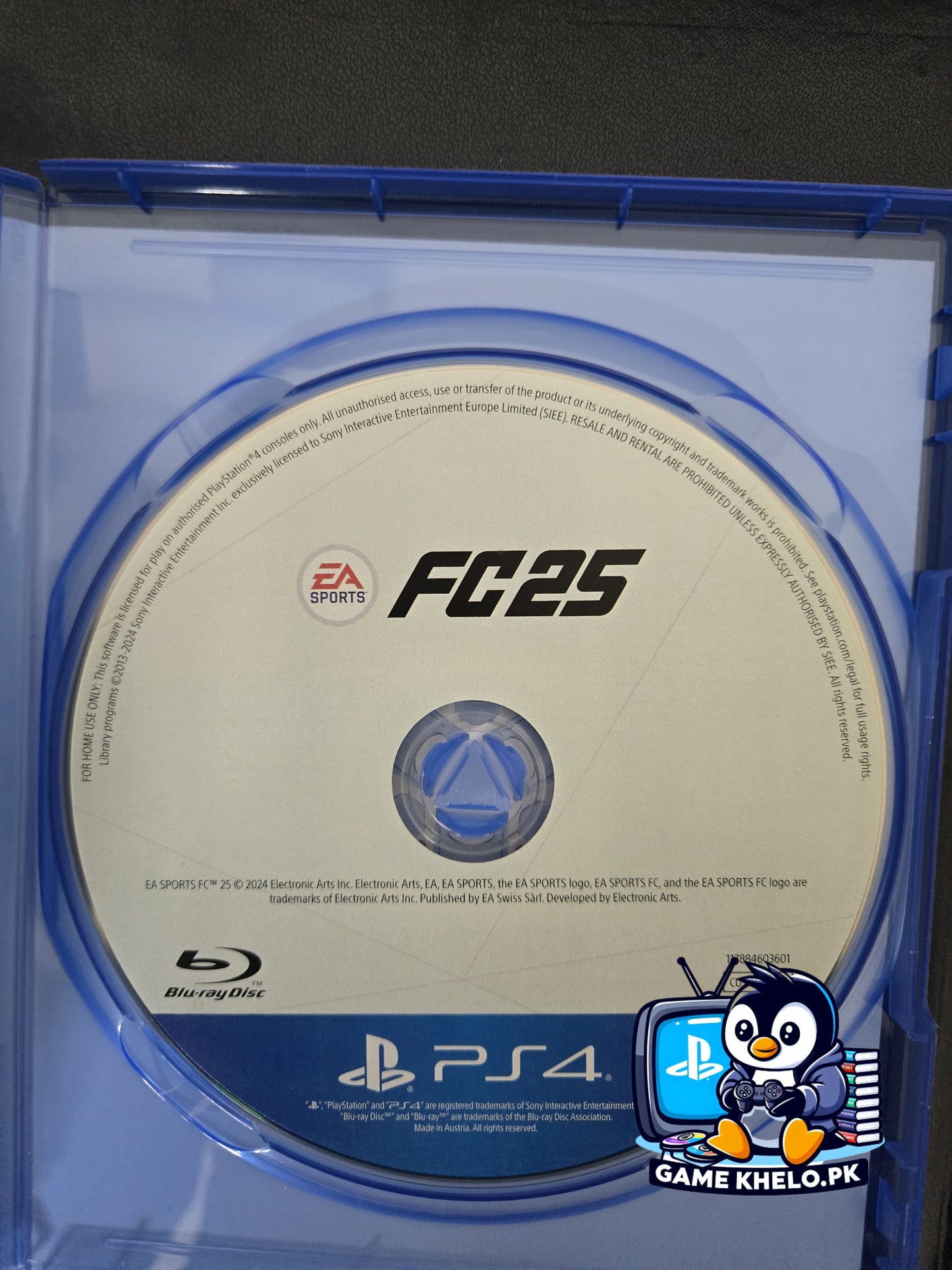 Used EA SPORTS FC 25 PS4 game with 3-day warranty and home delivery from GameKhelo Pakistan