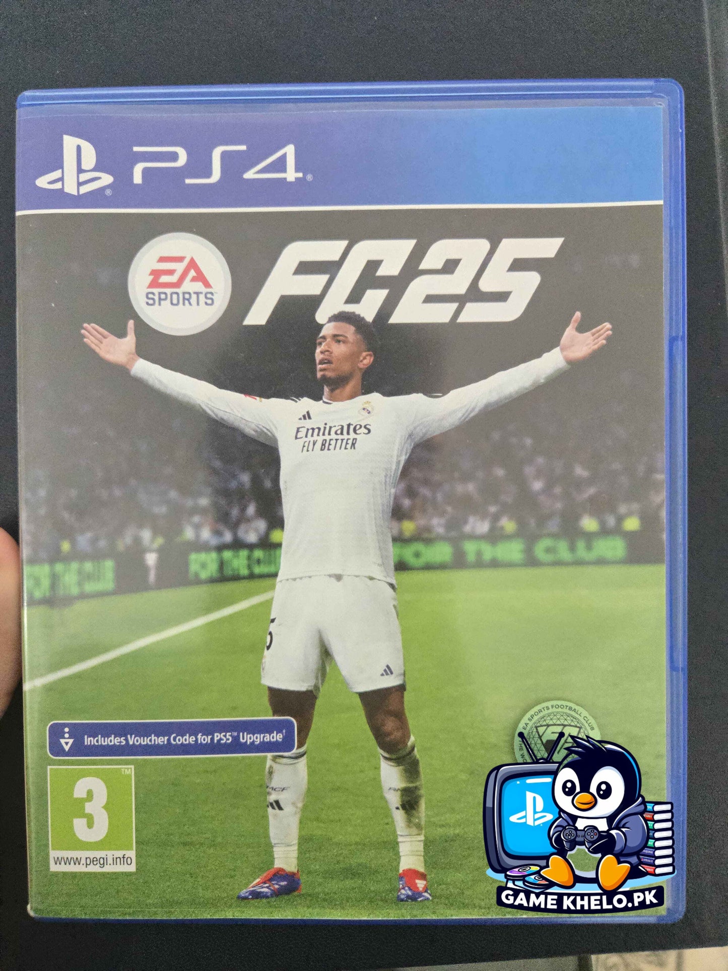 Used EA SPORTS FC 25 PS4 game with 3-day warranty and home delivery from GameKhelo Pakistan
