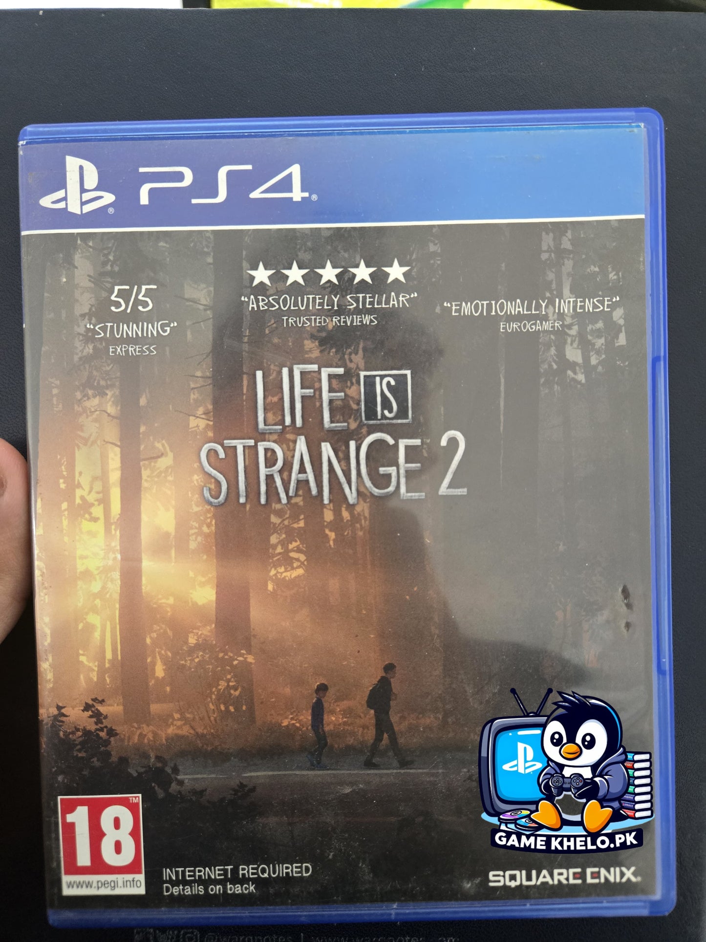 Used Life is Strange 2 Complete Edition PS4 game case in excellent condition from GameKhelo Pakistan