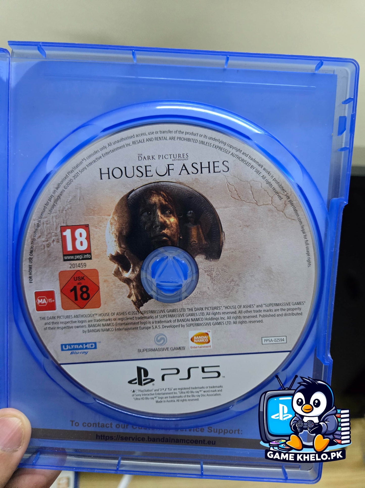 Used PS5 copy of The Dark Pictures: House of Ashes horror game available at GameKhelo Pakistan with warranty