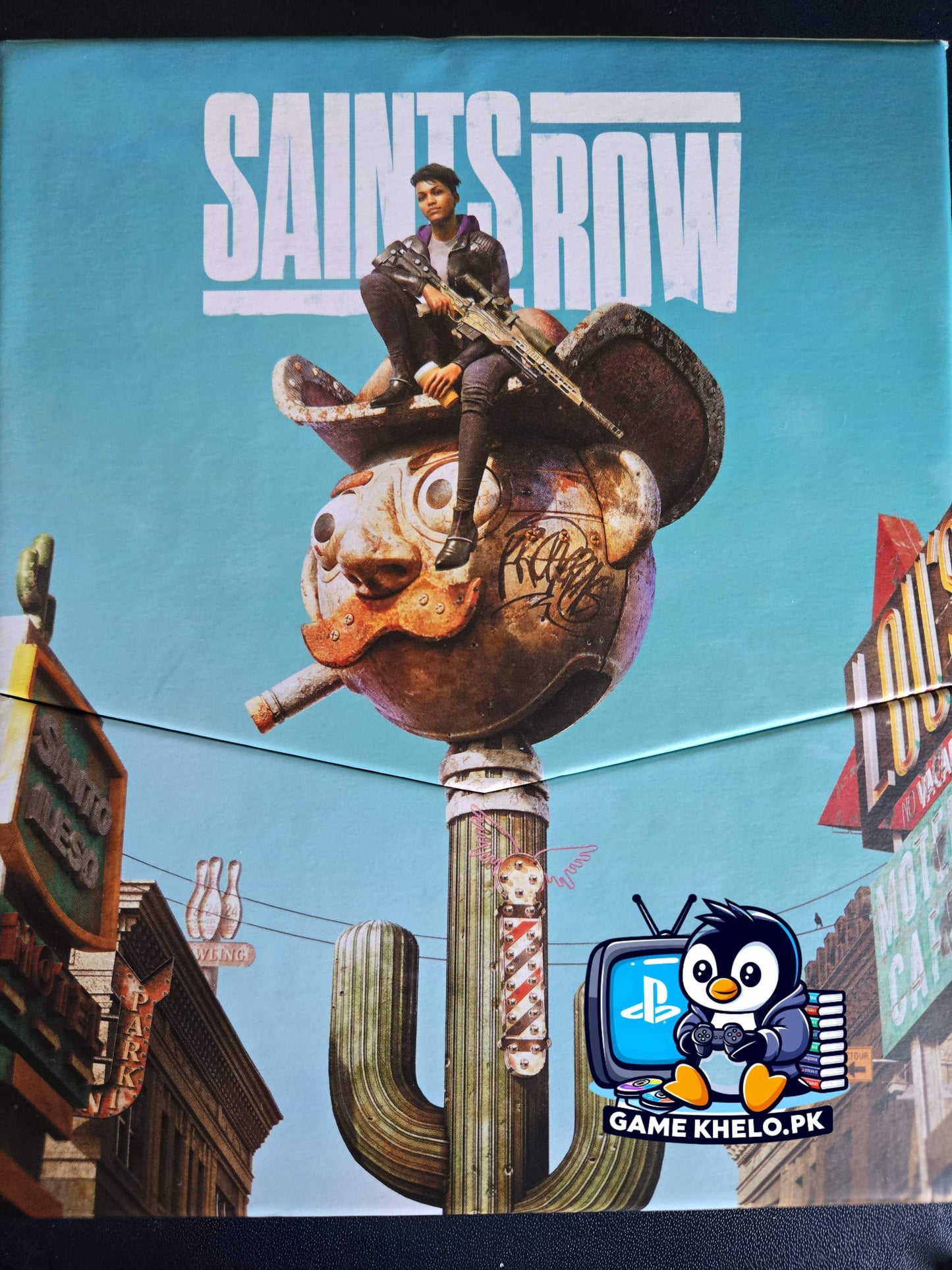 Used Saints Row Notorious Steel Book Edition PS5 game with special packaging from GameKhelo Pakistan