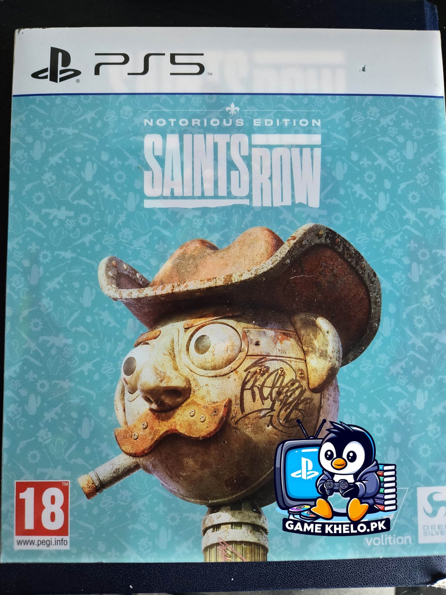 Used Saints Row Notorious Steel Book Edition PS5 game with special packaging from GameKhelo Pakistan