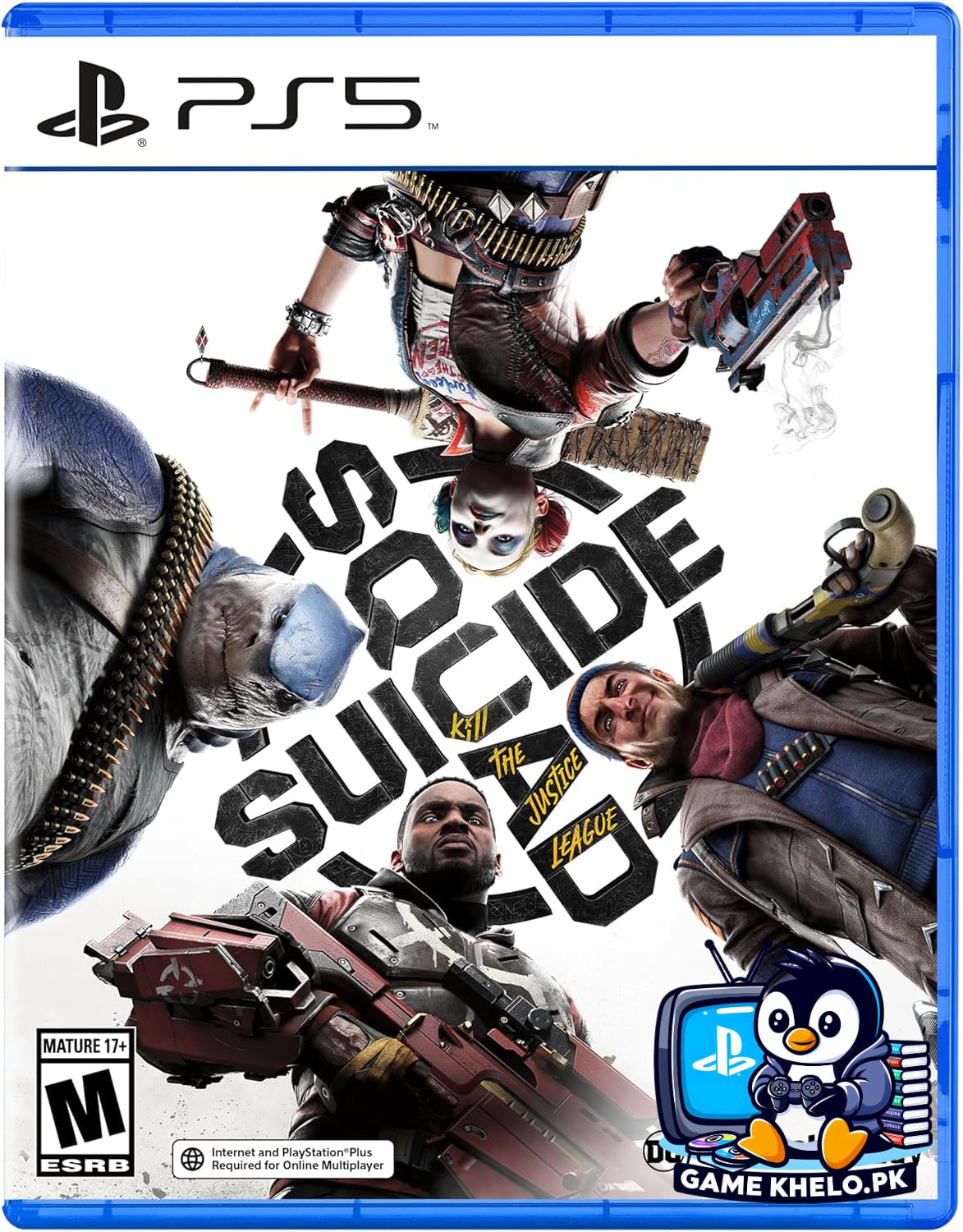Used Suicide Squad Kill Justice League PS5 disc case PlayStation 5 game 3 day warranty GameKhelo Pakistan home delivery
