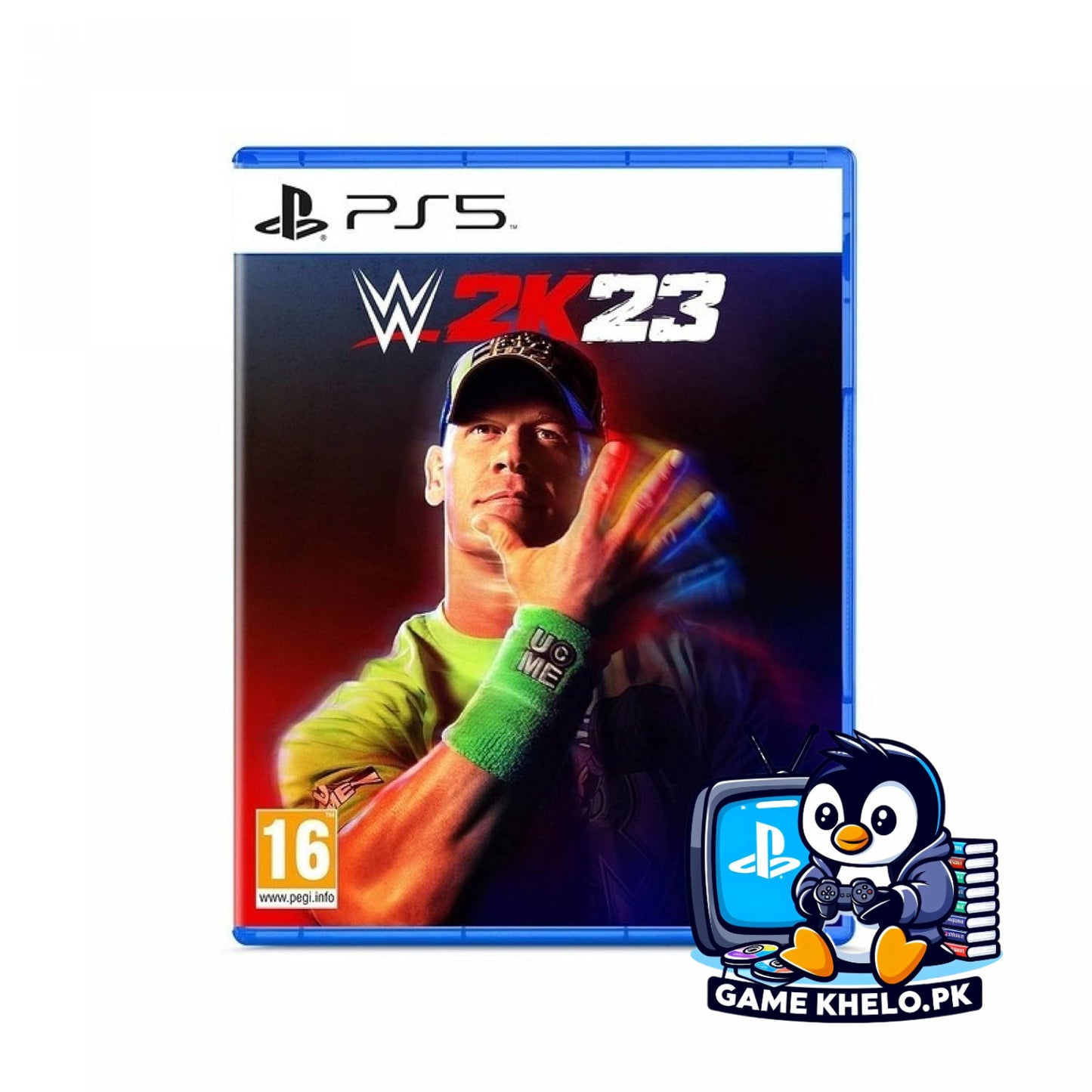 Used WWE 2K23 PlayStation 5 game disc from GameKhelo Pakistan with warranty