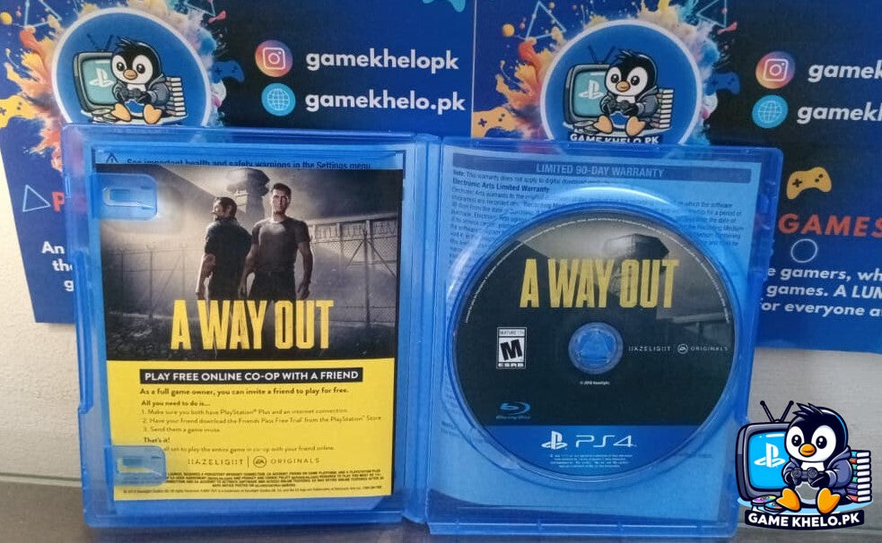 A Way Out PS4 original game disc - tested and verified