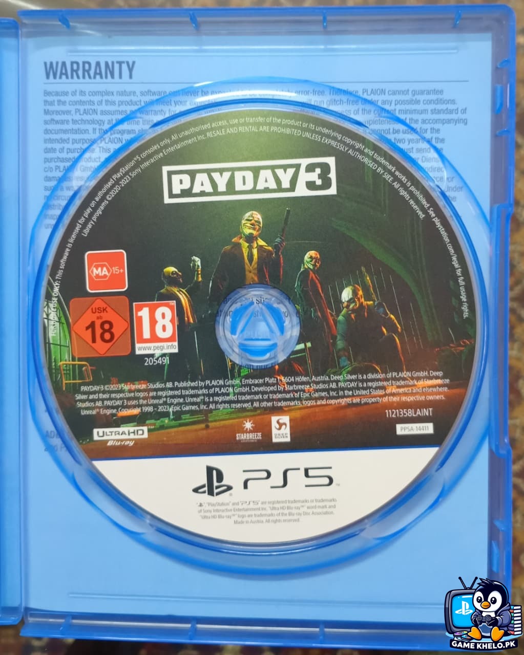 "Pay Day 3 PS5 Used PlayStation game available at GameKhelo Islamabad Pakistan"5