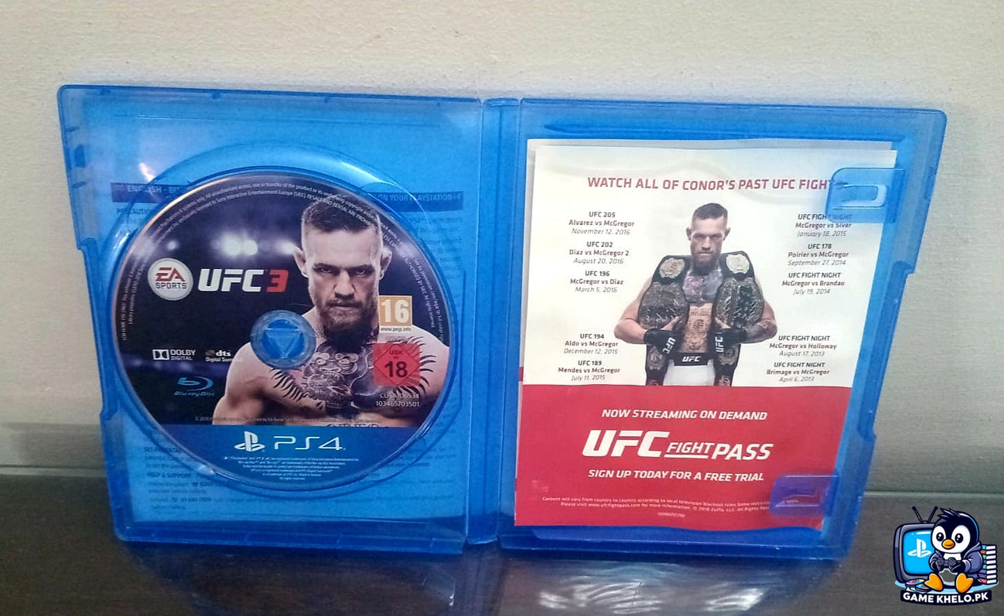 "UFC 3 PS4 Used PlayStation game available at GameKhelo Islamabad Pakistan"