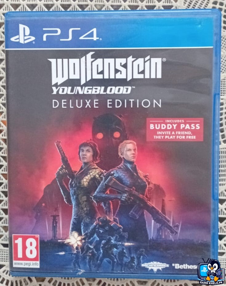 Wolfenstein Young Blood PS4 Used PlayStation game available at GameKhelo Islamabad Pakistan"4