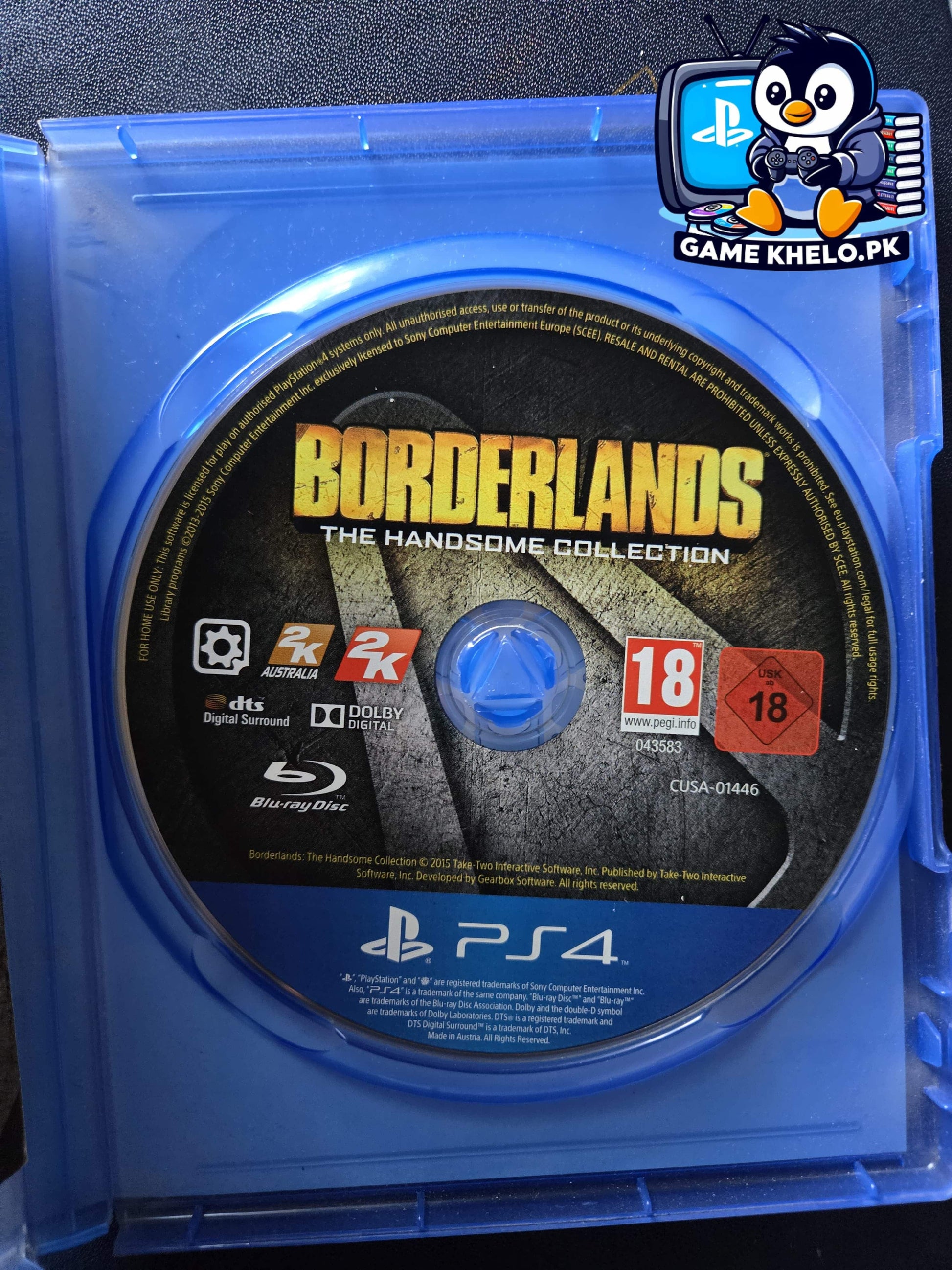 Borderlands Handsome Collection PlayStation 4 used game disc - quality tested