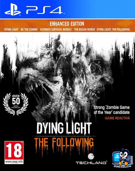 Dying Light The Following PS4 game disc and case - Used PlayStation game available at GameKhelo Islamabad Pakistan"