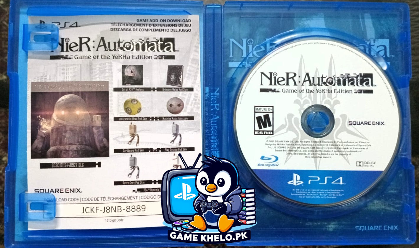 NieR Automata PlayStation 4 game disc and case condition used PS4 game with 3 day warranty GameKhelo Pakistan 4