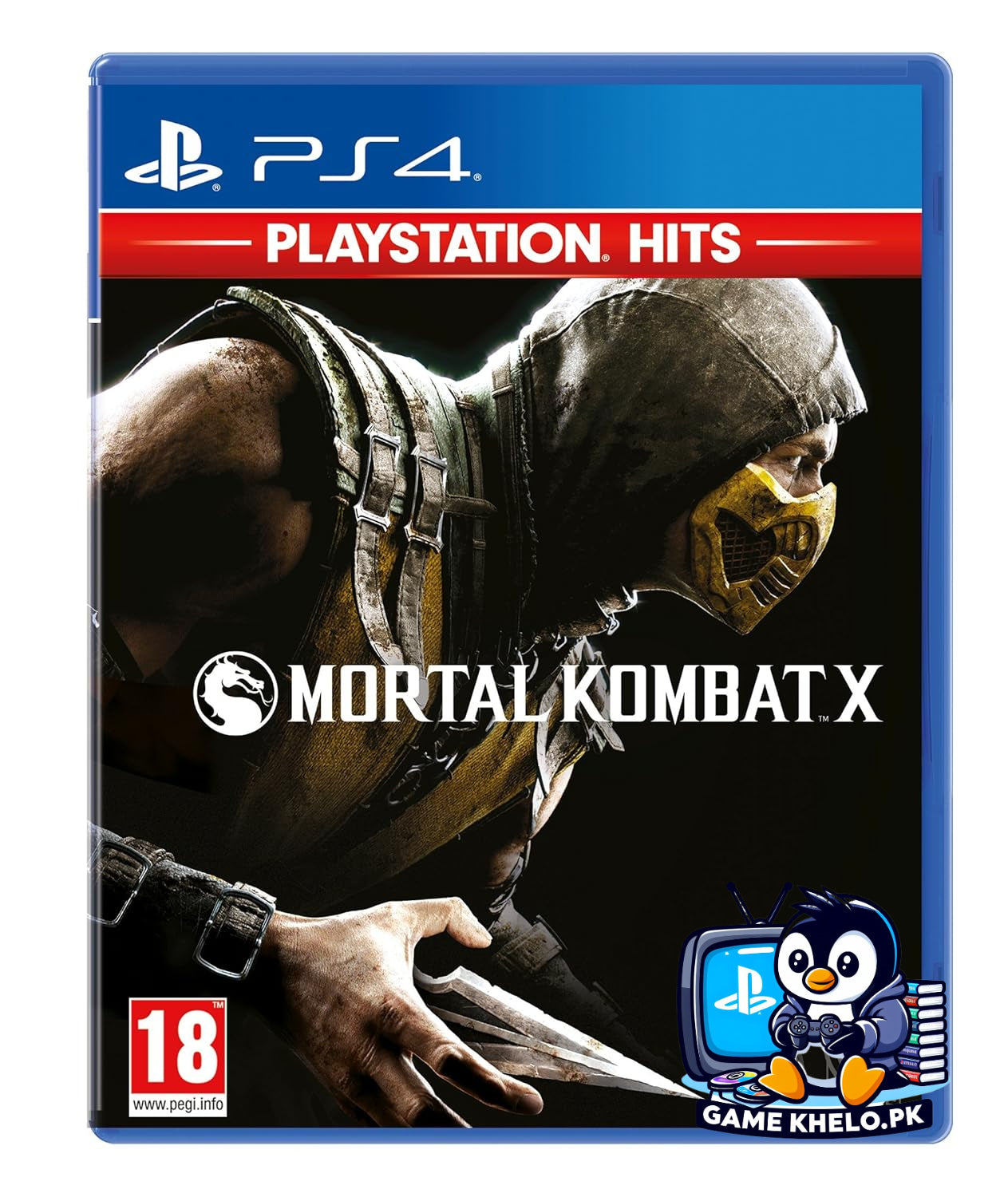 Pre-owned Mortal Kombat X PlayStation 4 disc in excellent condition from GameKhelo