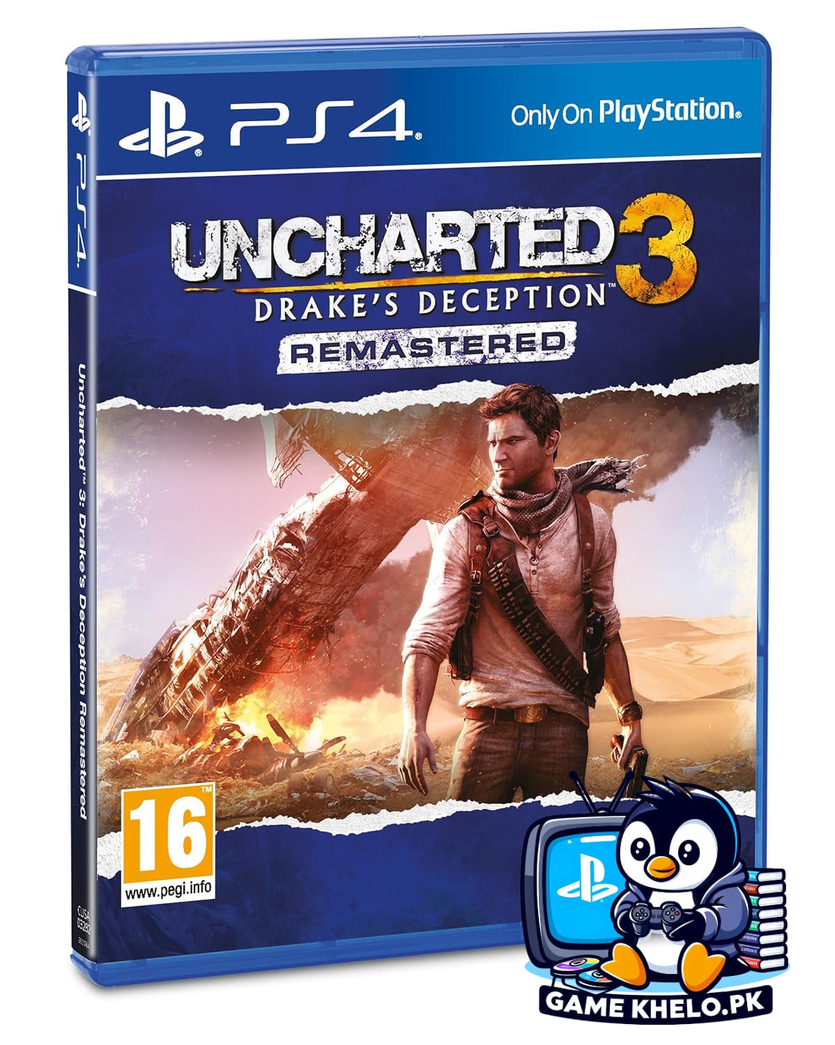 "Uncharted 3 PS4 game disc - Used PlayStation game in excellent condition from GameKhelo"
