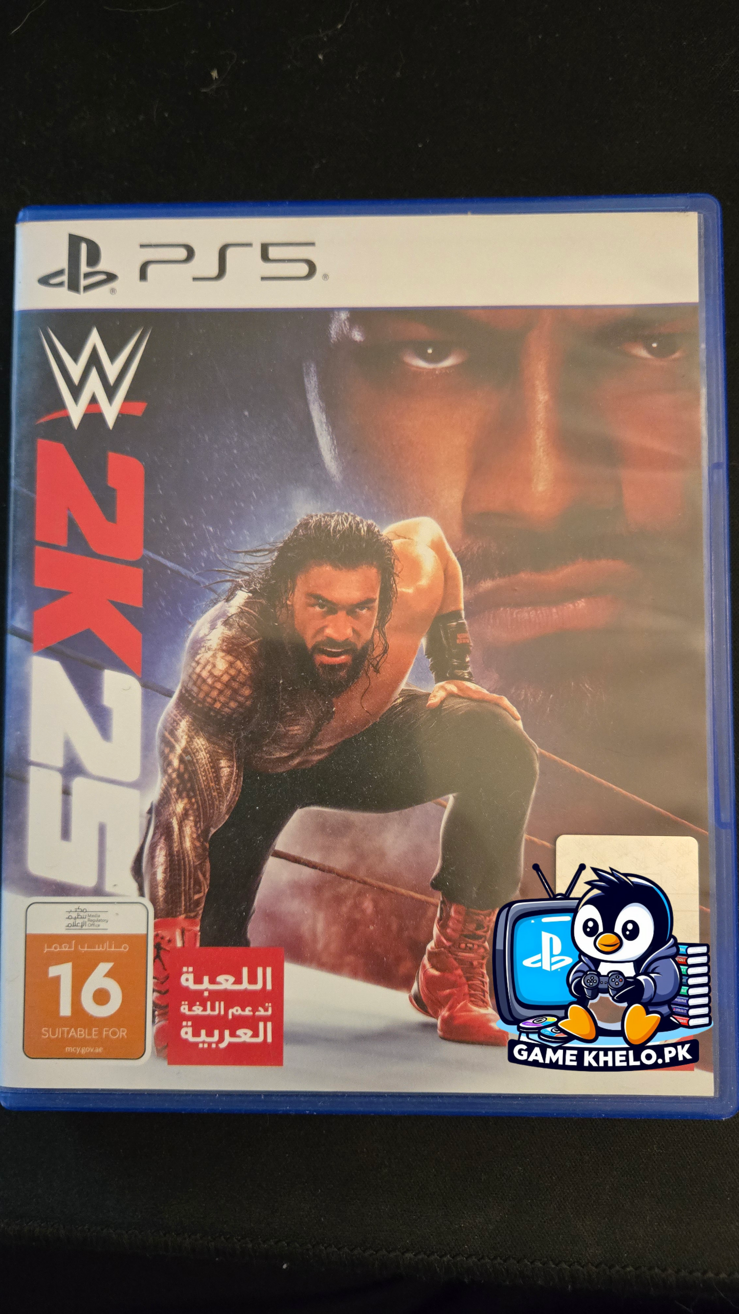 Pre-owned WWE 2K25 PS5 game case on GameKhelo Pakistan 3