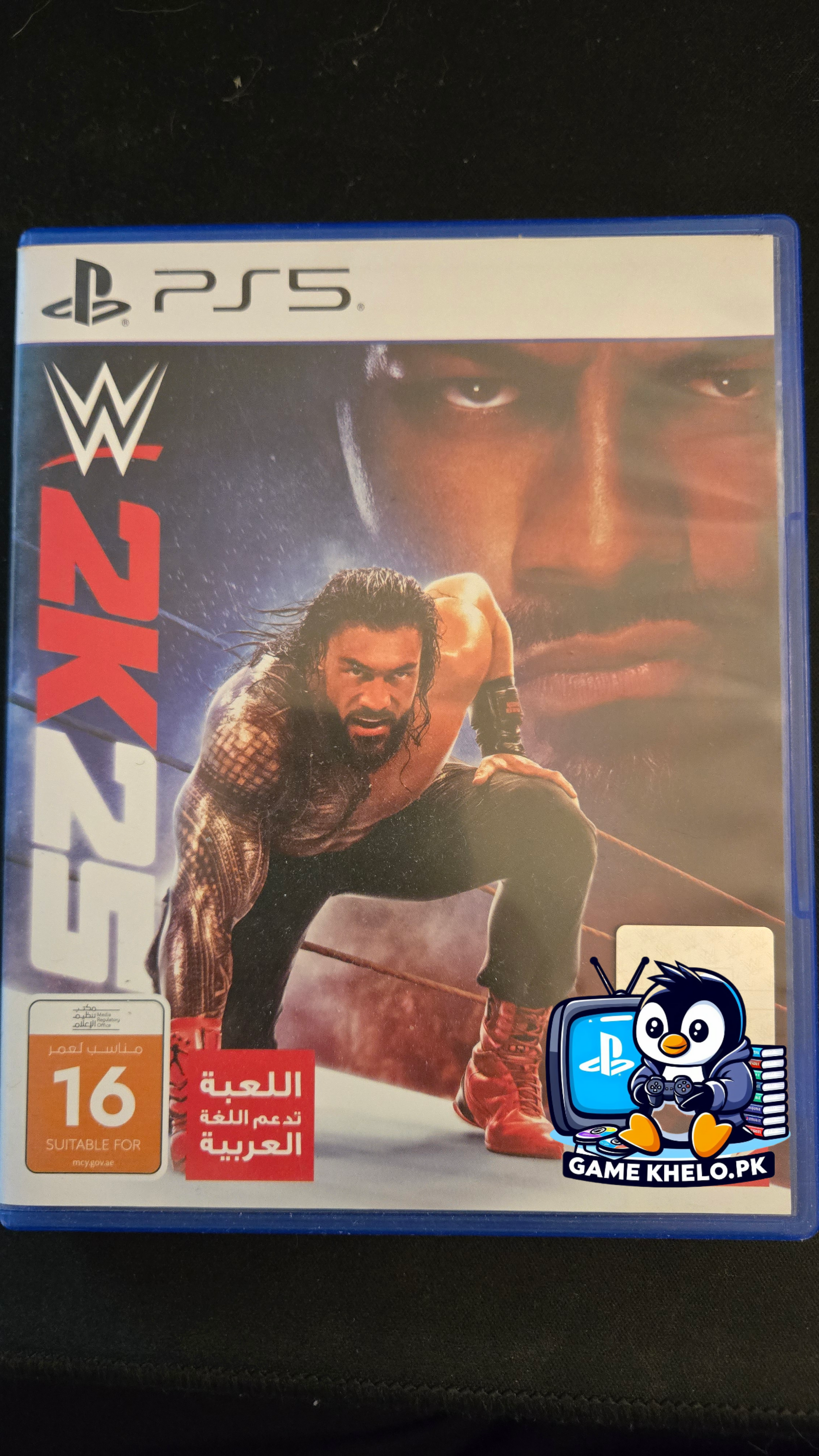 Pre-owned WWE 2K25 PS5 game case on GameKhelo Pakistan 3