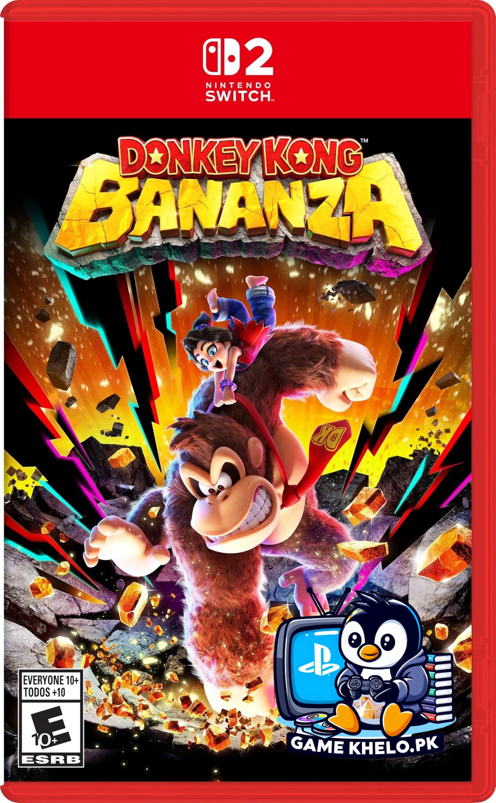 Pre-owned Donkey Kong Bananza Nintendo Switch 2 game case on GameKhelo Pakistan