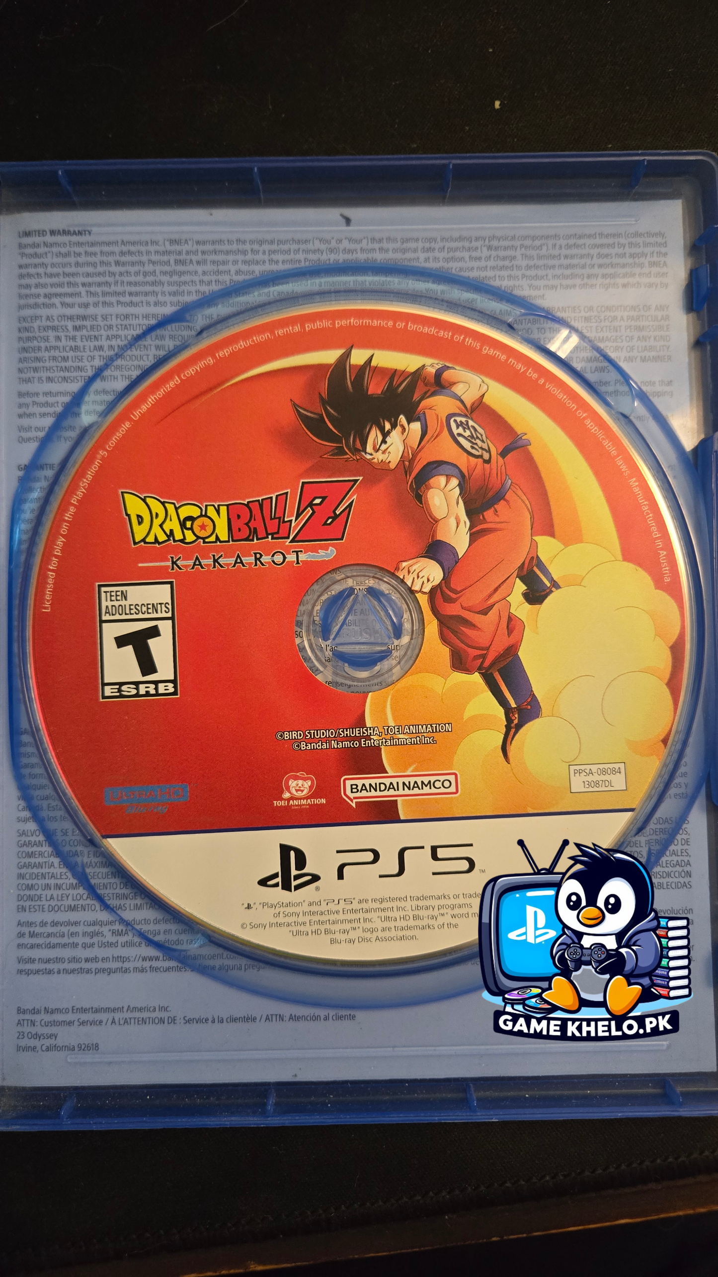 Pre-owned Dragon Ball Z Kakarot PS5 game case on GameKhelo Pakistan 2