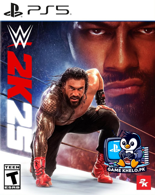 Pre-owned WWE 2K25 PS5 game case on GameKhelo Pakistan