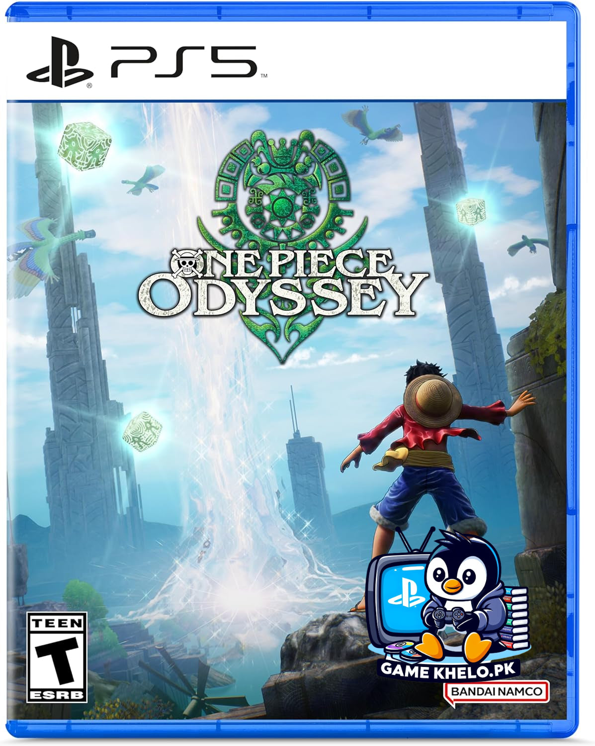 Used One Piece Odyssey PlayStation 5 game packaging from GameKhelo with 3-day warranty