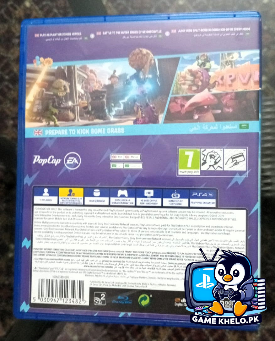 Used PS4 Plants vs Zombies Battle For Neighborville game case - authentic PlayStation 4 game with GameKhelo 3-day warranty Pakistan 3