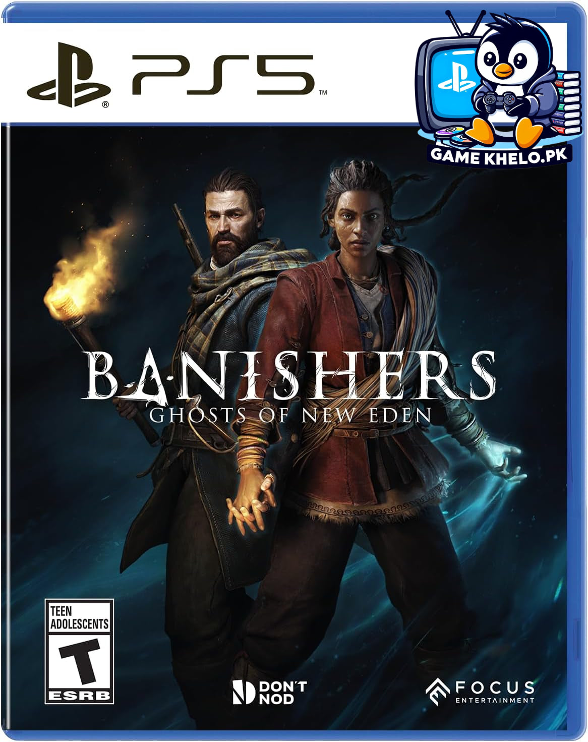 Used PS5 copy of Banishers: Ghosts of New Eden in excellent condition with original case - tested and guaranteed by GameKhelo Pakistan