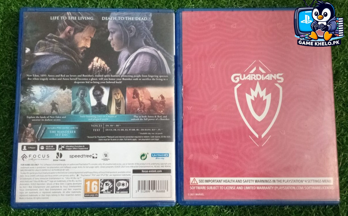 Used PS5 copy of Banishers: Ghosts of New Eden in excellent condition with original case - tested and guaranteed by GameKhelo Pakistan