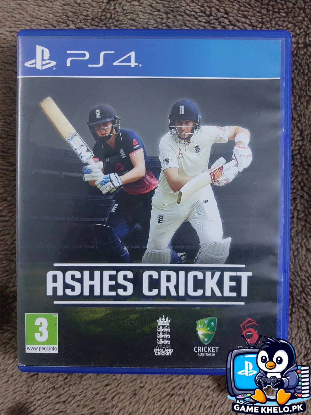 Ashes Cricket PS4 Front Cover - Game Khelo Islamabad 