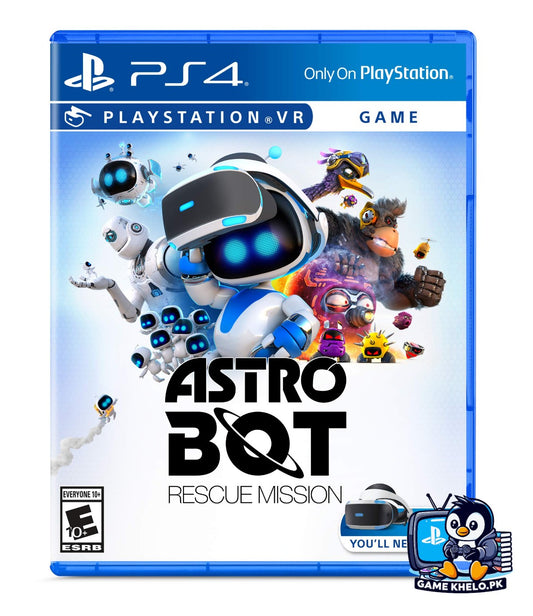 Pre-owned Astro Bot Rescue Mission PS4 game case on GameKhelo Pakistan