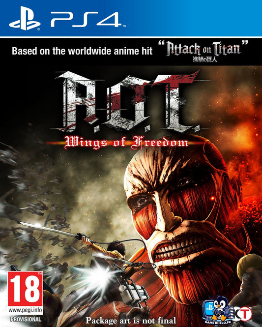 Attack on Titan Wings of Freedom PS4 used game for sale in Pakistan – Gamekhelo