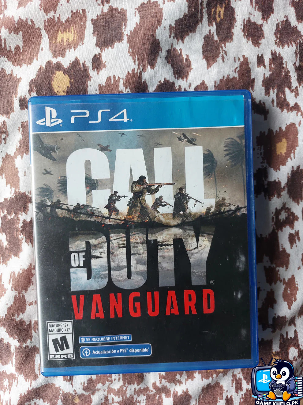 Call of Duty Vanguard PS4 game front cover - used disc Pakistan