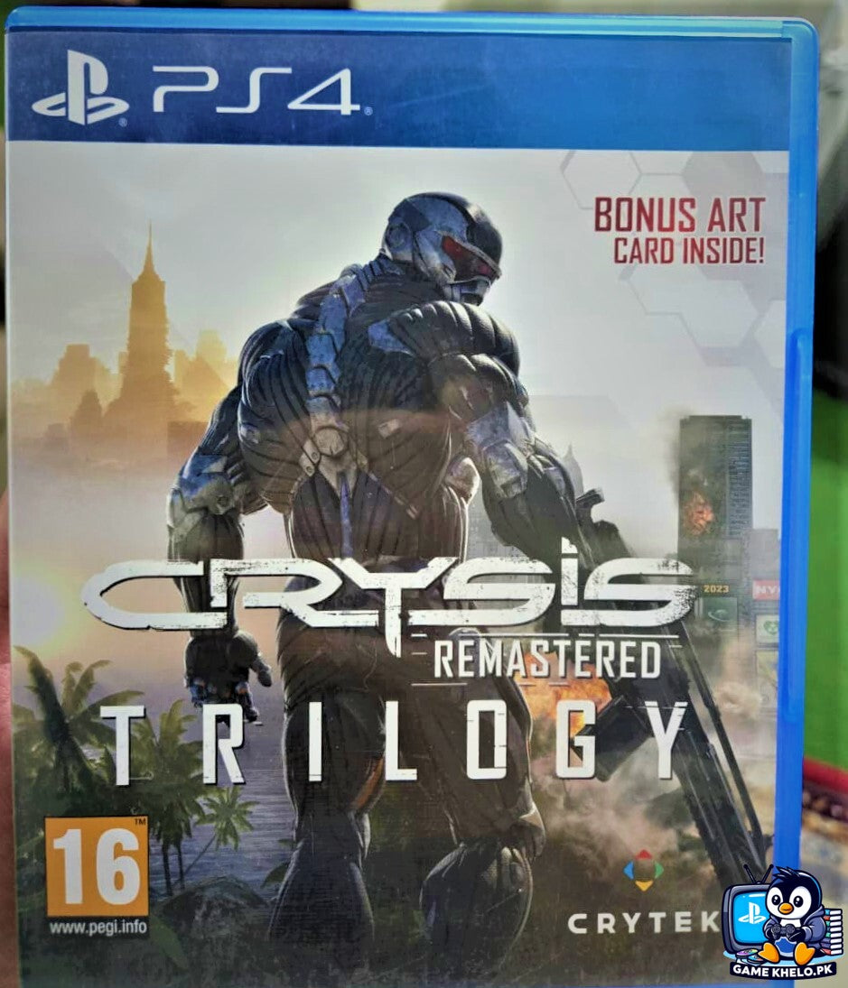 Crysis Remastered Trilogy PS4 Used PlayStation game available at GameKhelo Islamabad Pakistan"4